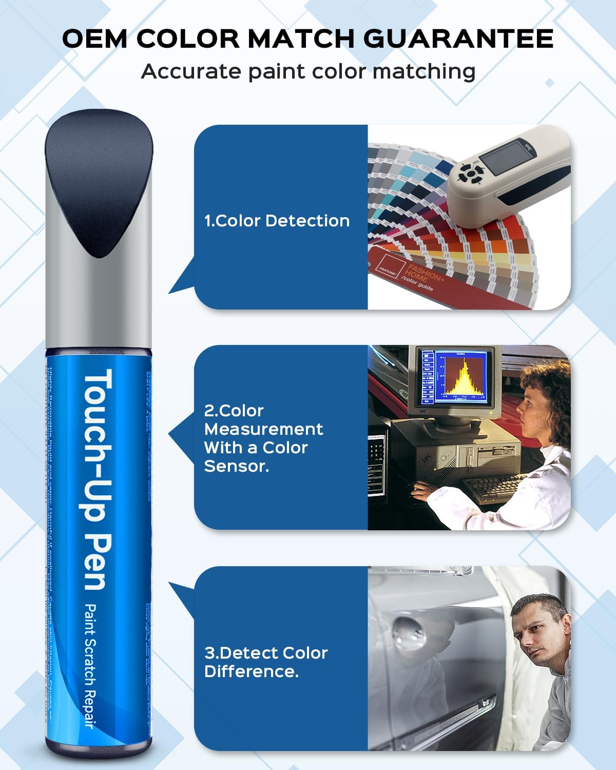B-588P Obsidian Blue Pearl Touch Up Paint Kit Compatible with Honda Exact Match Car Scratch Repair Touch Up Paint Kit