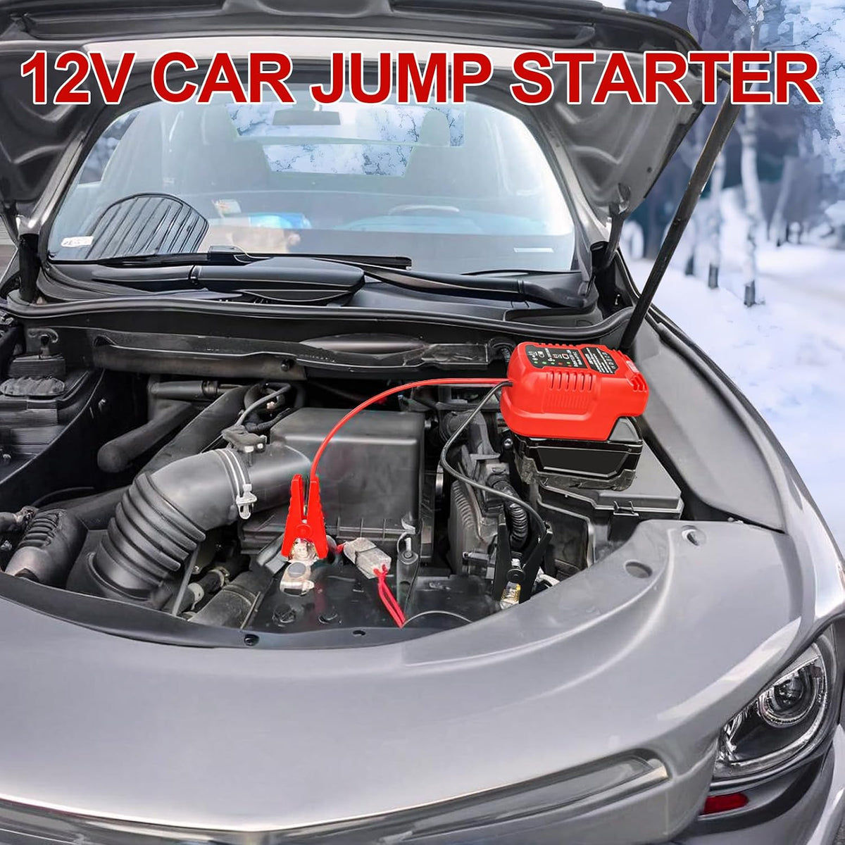12V Jump Starter Adapter Compatible with Milwaukee 18V Batteries