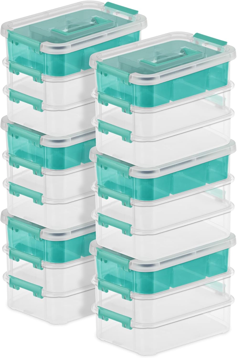 Sterilite 14138606 Layer Stack & Carry Box, 10-5/8-Inch