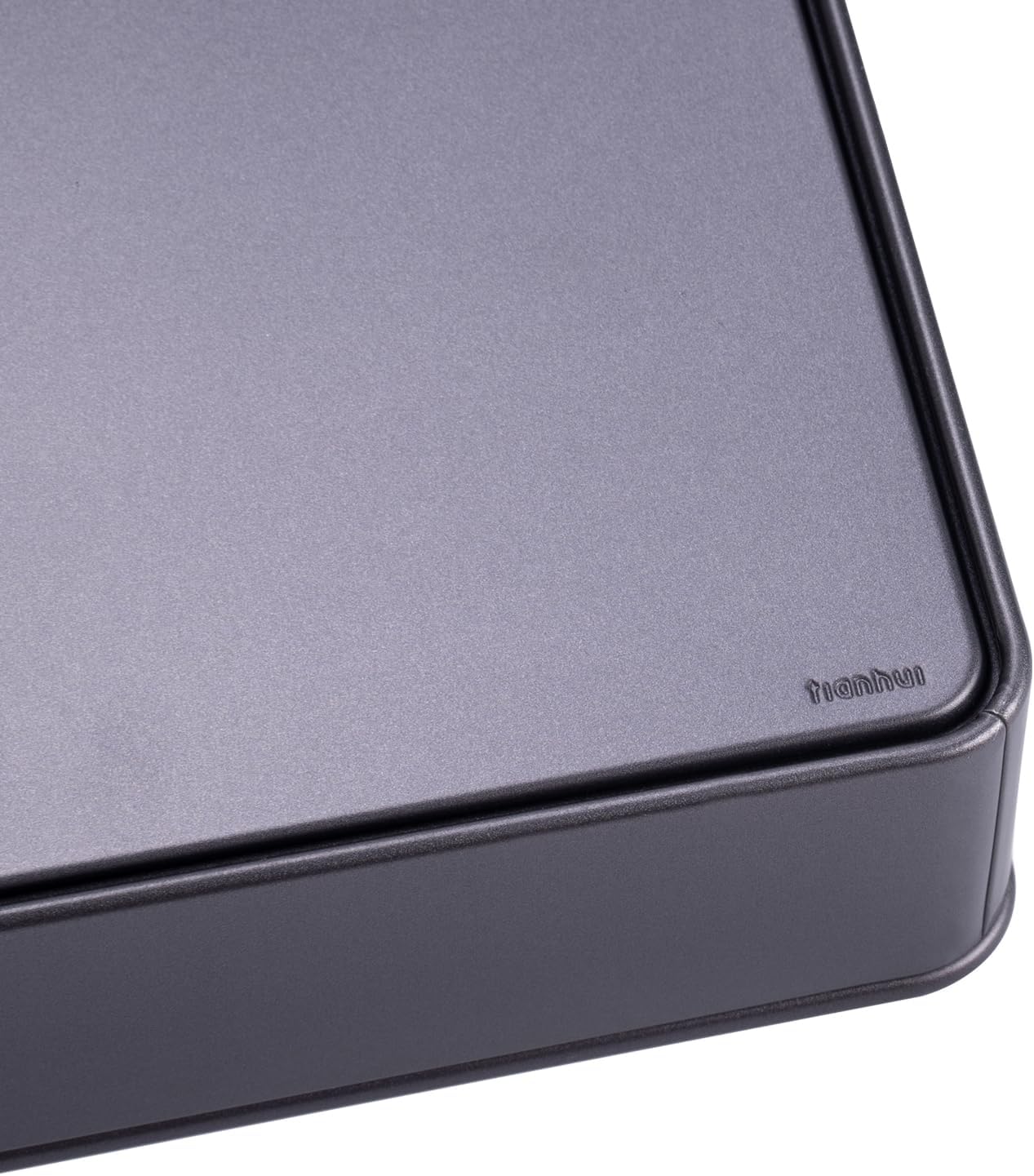 Square Tin Canister/Container for Keeping Car,Tea,Coffee,Cookies, Food,Flour,Baked Goods Storage (Grey_9.25"x9.25"x1.77")