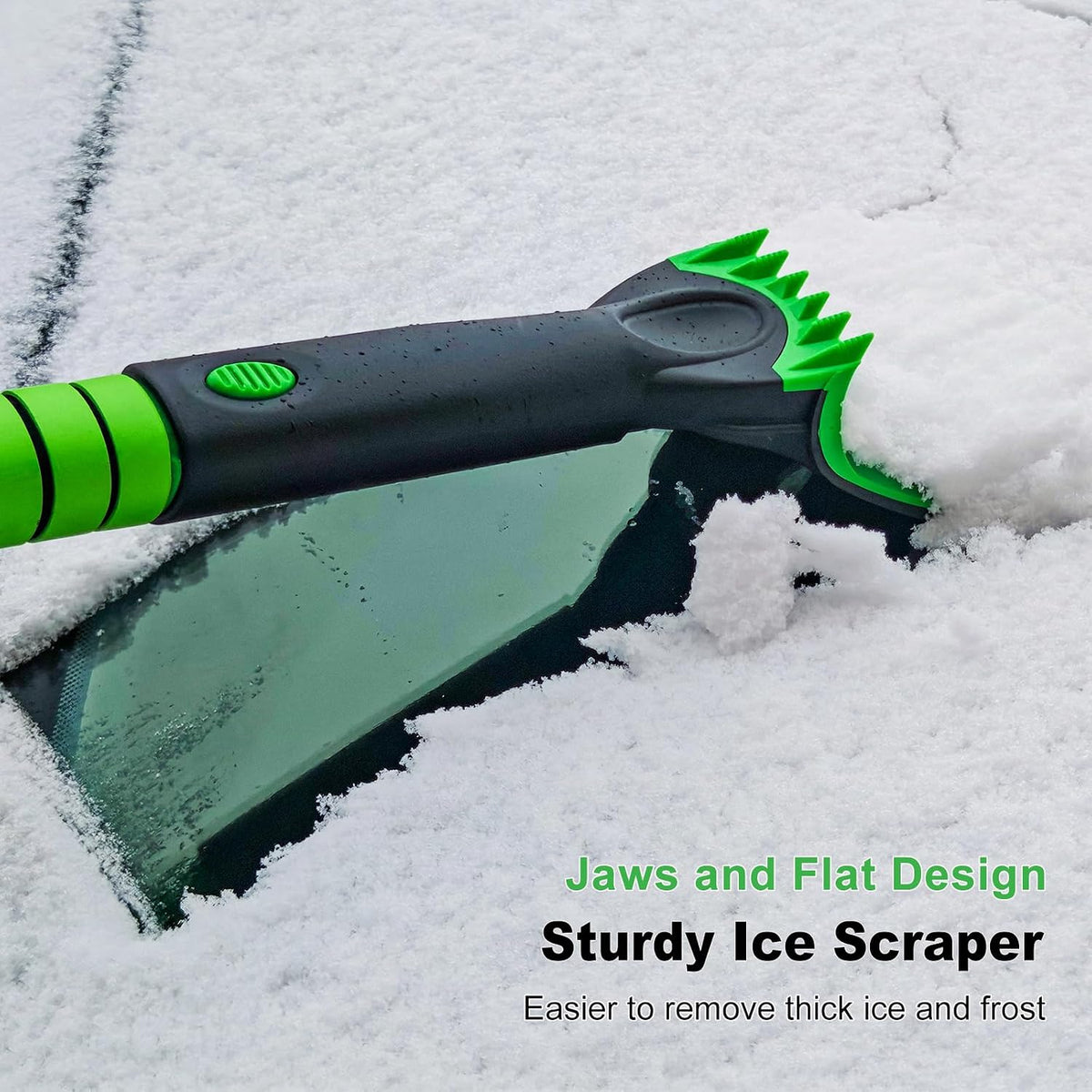 SEAAES 55 Inch Ice Scraper and Snow Brush with Squeegee for Truck SUV
