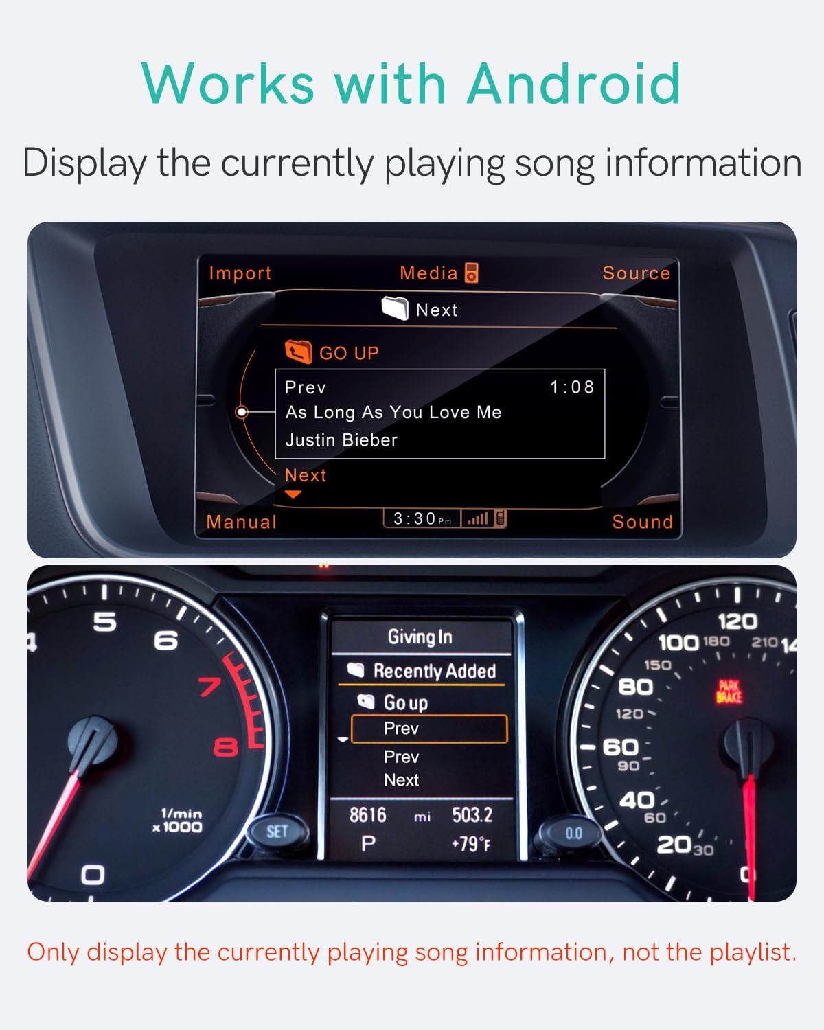 Bluetooth Adapter for Audi MMI 3G/3G+,Volkswagen, AMI Music Receiver