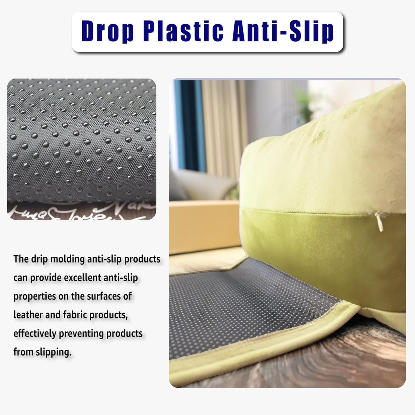 Non-Slip Head Pillow for Recliners - Neck Support Cushion with Velvet Cover for Pain Relief at Home, Office and Travel (Beige)