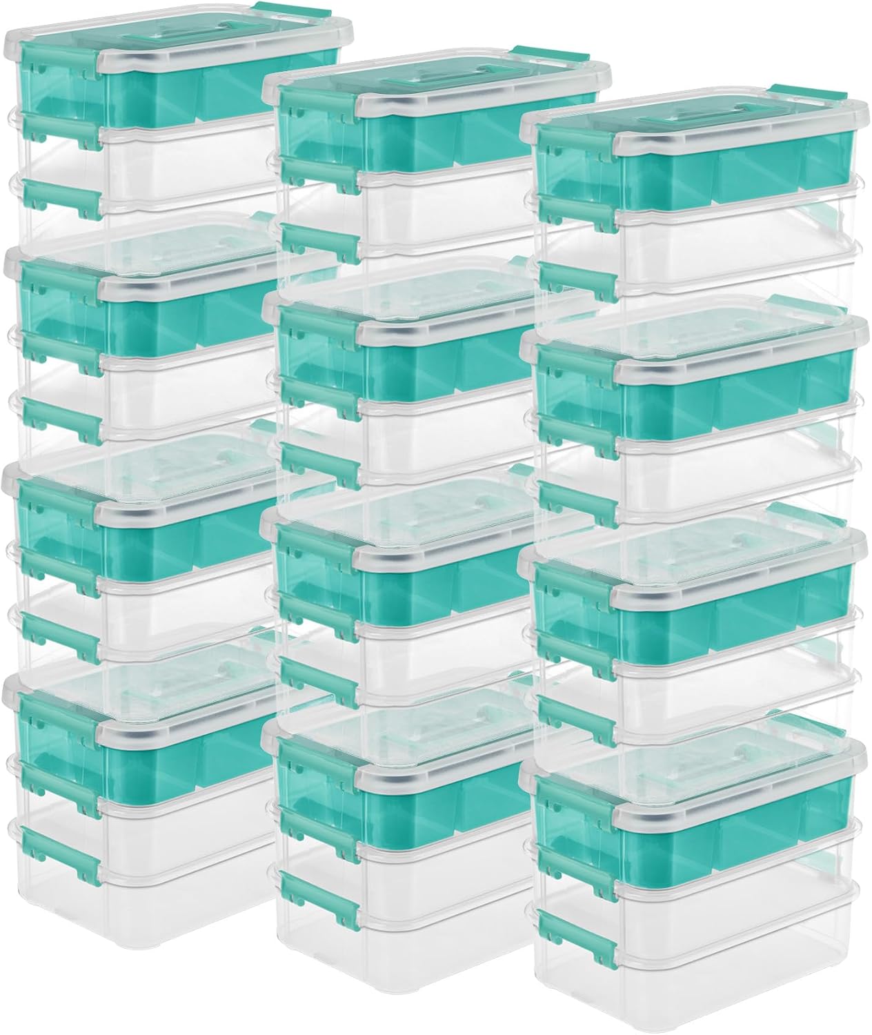 Sterilite 14138606 Layer Stack & Carry Box, 10-5/8-Inch