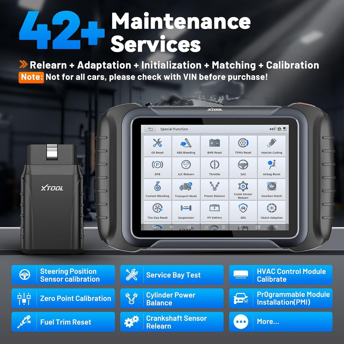 XTOOL D8W Wireless Bidirectional Scan Tool, OBD2 Scanner with Topology