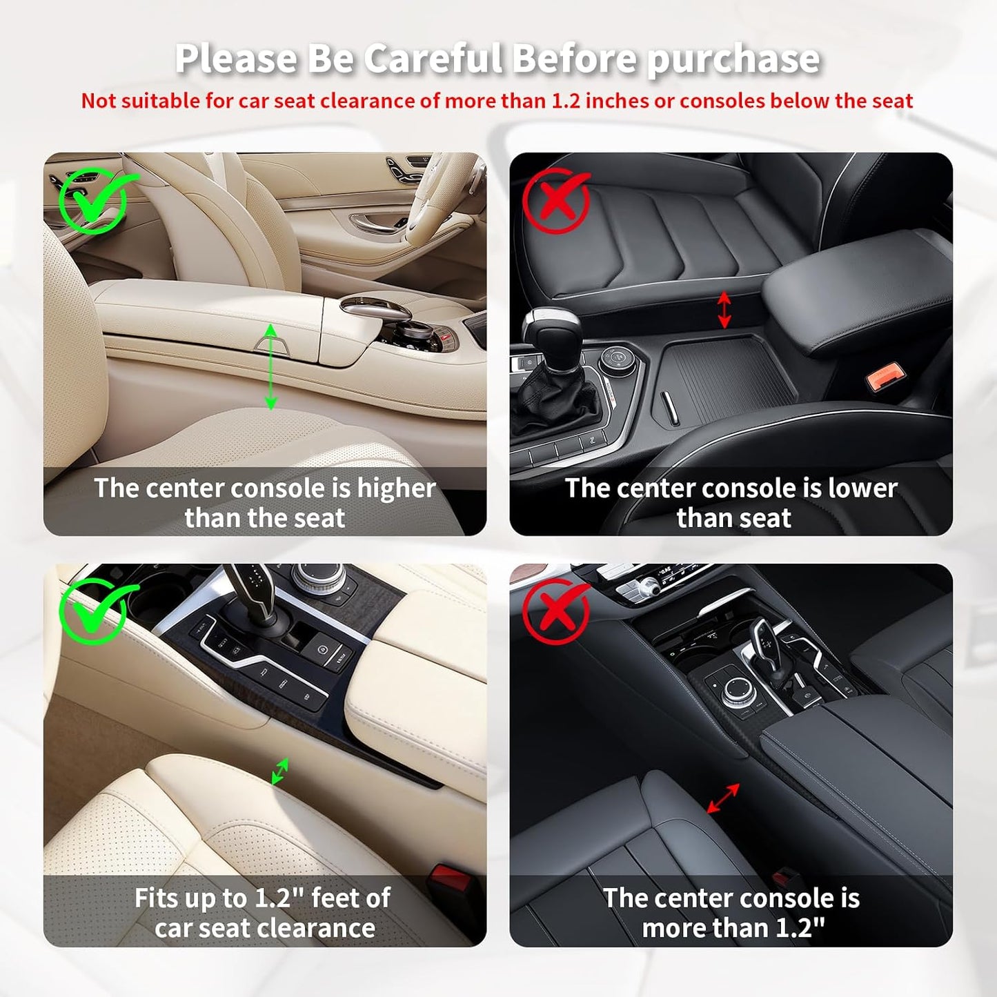 Kwak's Car Seat Gap Filler Organizer 2pcs – Fits 0.2“–1.2” Seat Gaps, Premium PU Leather Seat Gap Plug for Car SUV Truck, Stops Phone/Keys from Dropping, Extra Cup Holder for Car (Black)