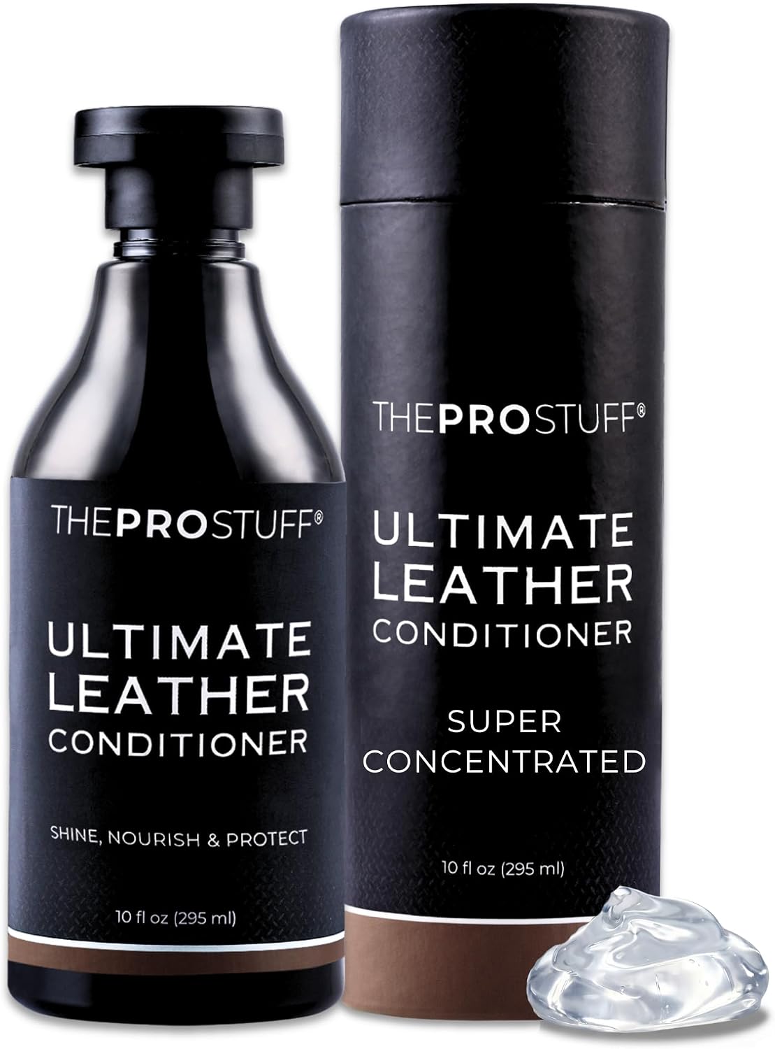 The Pro Stuff® Ultimate Leather Conditioner for Car Interior &amp; Seats | UV Protection, Deep Restoration and Shine | Easy Apply, No-Residue Micro-emulsion Clear Formula | Works on Couch, Jacket, Shoe