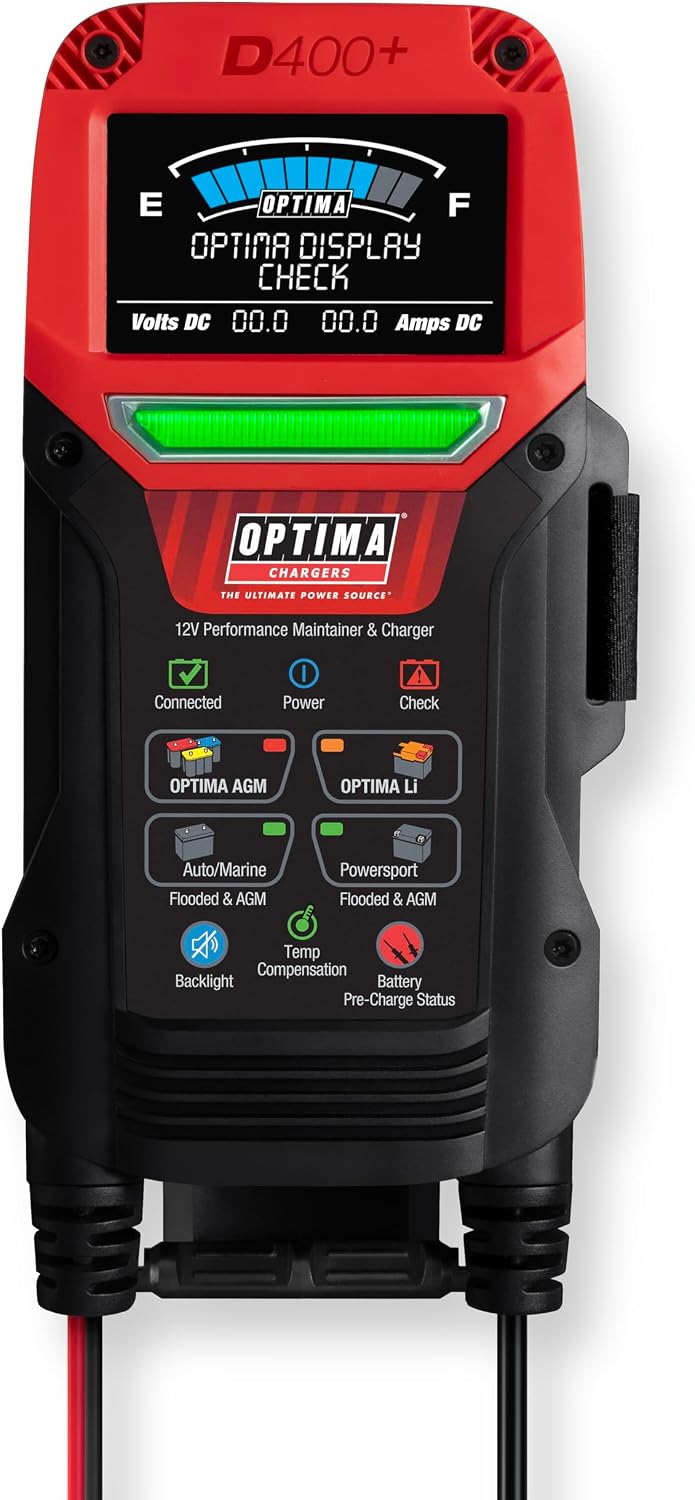 OPTIMA® Batteries Digital 400+ 12 Volt Battery Maintainer and Charger