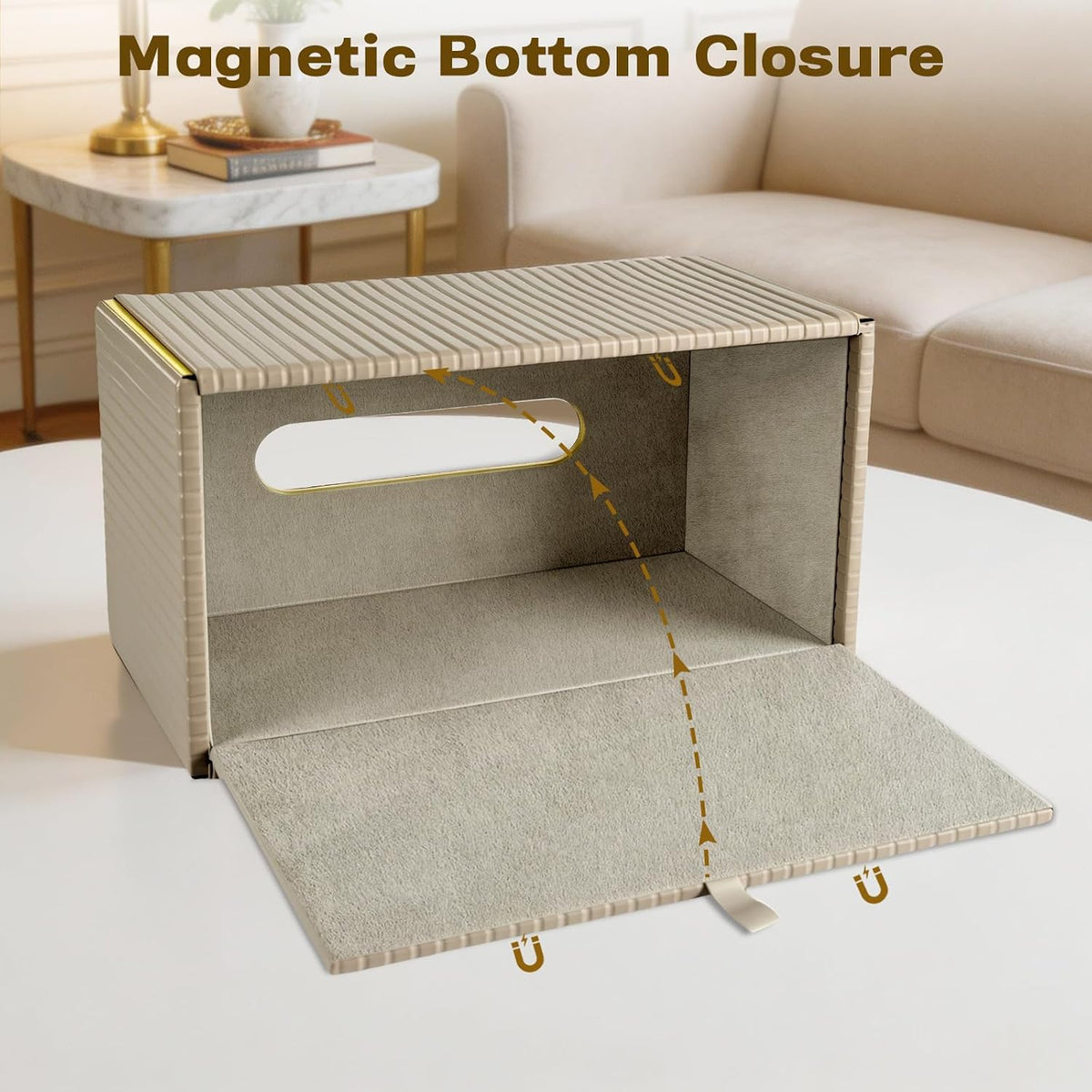 Tissue Box Cover Rectangle,Modern Tissue Box Holder for Home Office Car