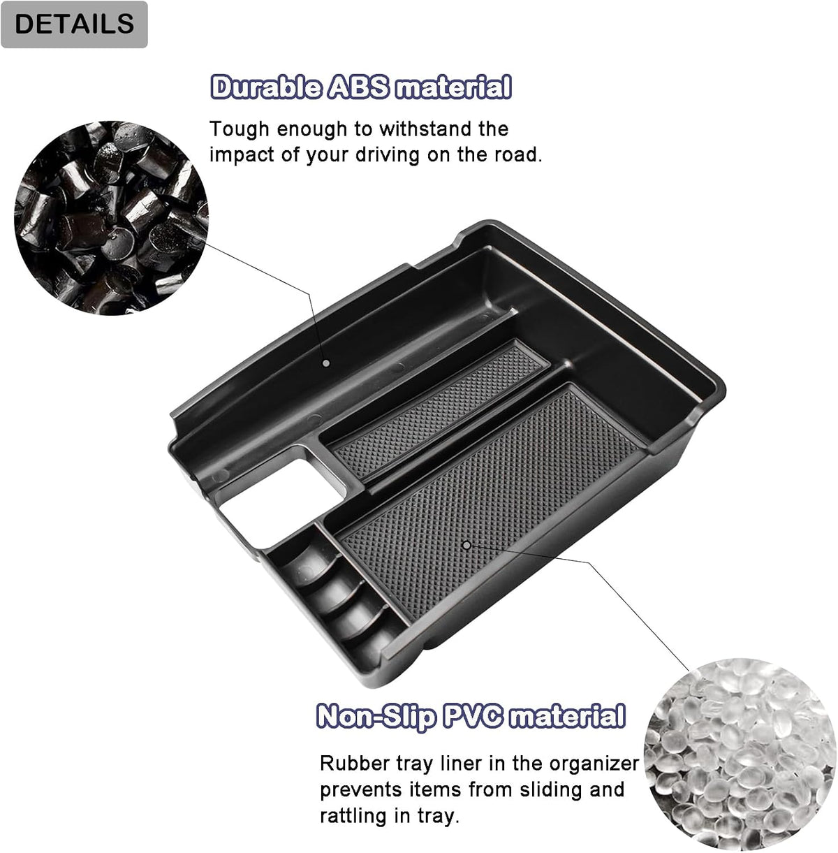 Center Console Organizer Tray for Nissan Rogue 2014-2020 / Murano 2015-2024