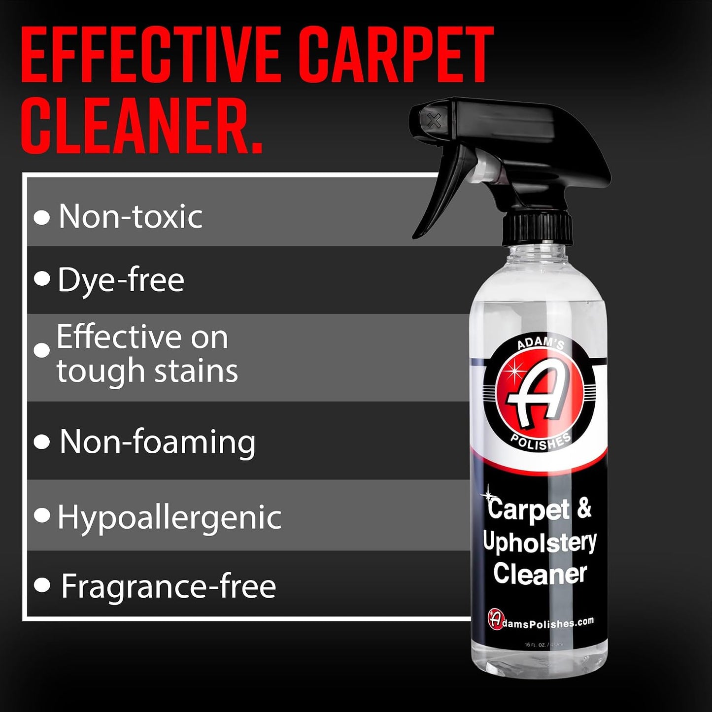 Adam's Polishes Carpet Drill Brush Combo - A Cleaning Tool Attachment For Scrubbing/Cleaning Carpet, Upholstery, Leather Seats & Chairs, Floor Mats, Trunk, Furniture, Interior Boat, RV & Accessories