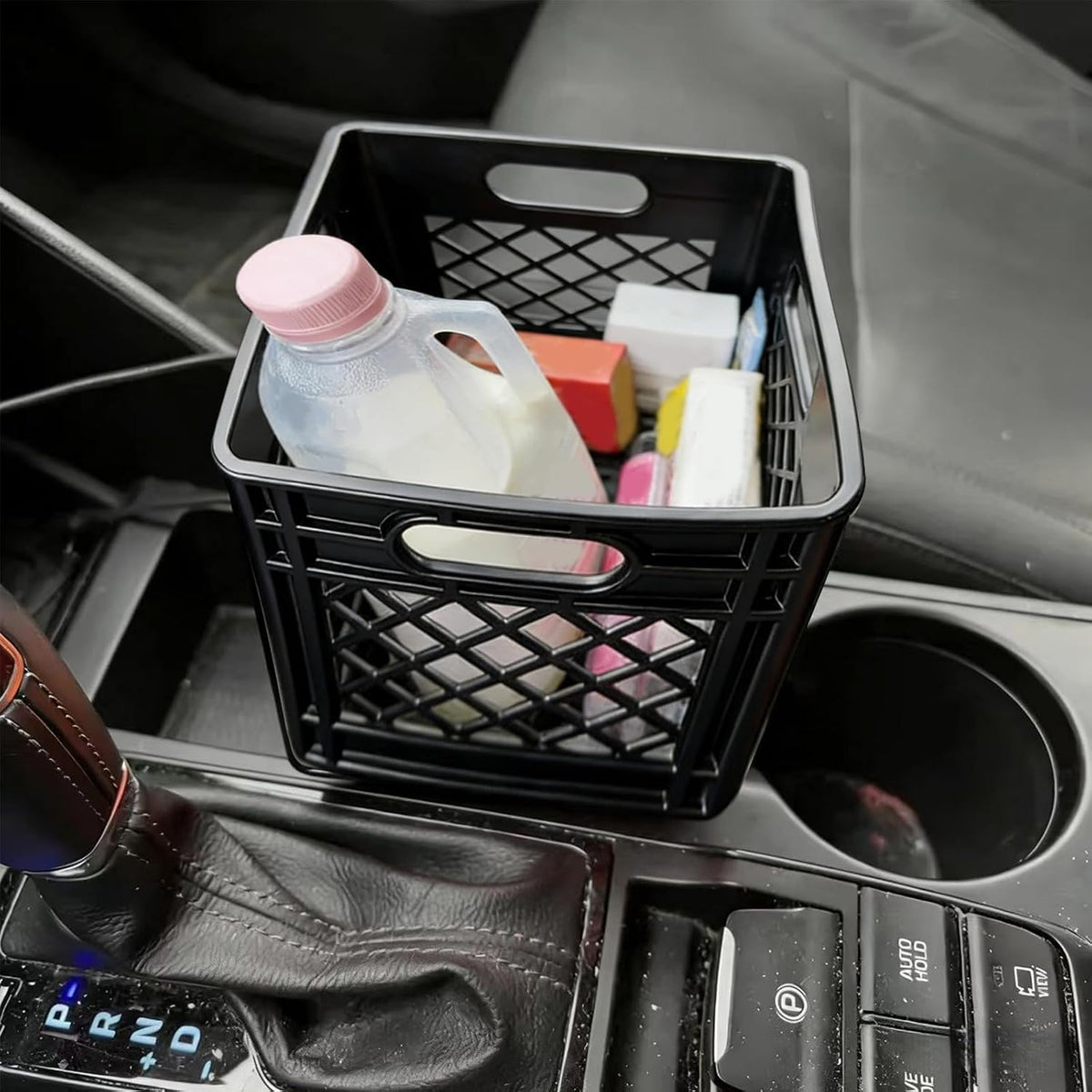 Car Cup Holder Expander for Large Bottles, Center Console Adapter Fits Half Gallon Jugs & 32-64oz Water Bottles, Anti-Spill