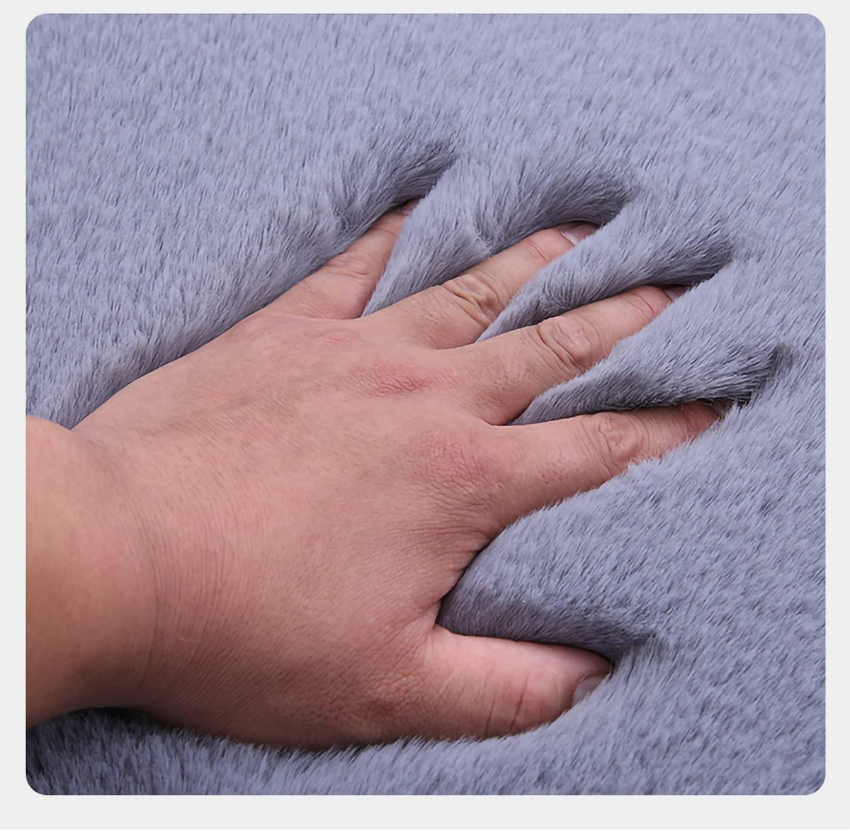 1 Set 3 pcs Soft Fluffy Auto Seat Cover Faux Wool Auto Front & Back Seat Pad Car Seat Cover Protector Cushion Soft Warm for Winter Mat Universal Fit (Gray)