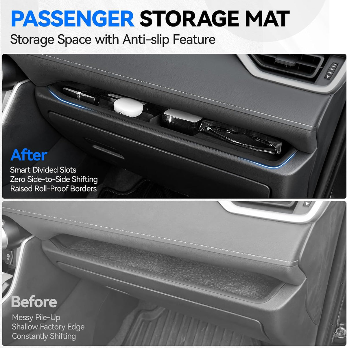 ELECFRESH Center Console Organizer for 2019-2025 Toyota RAV4 Accessories