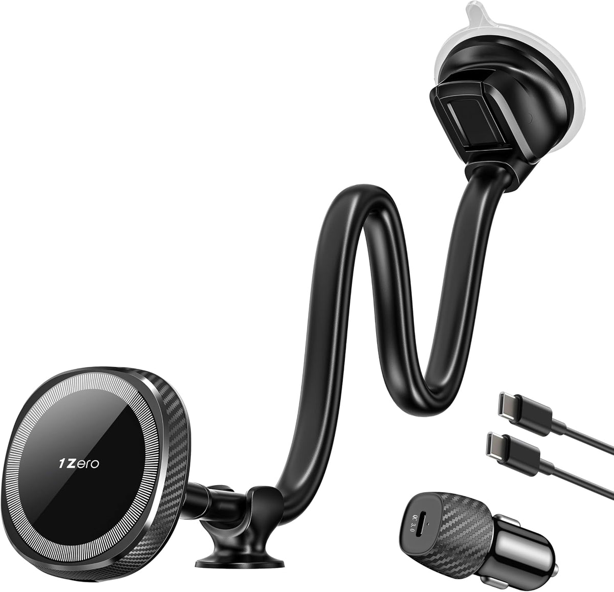 1Zero for Magsafe Car Mount Charger, 15W Fast Charging for Windshield