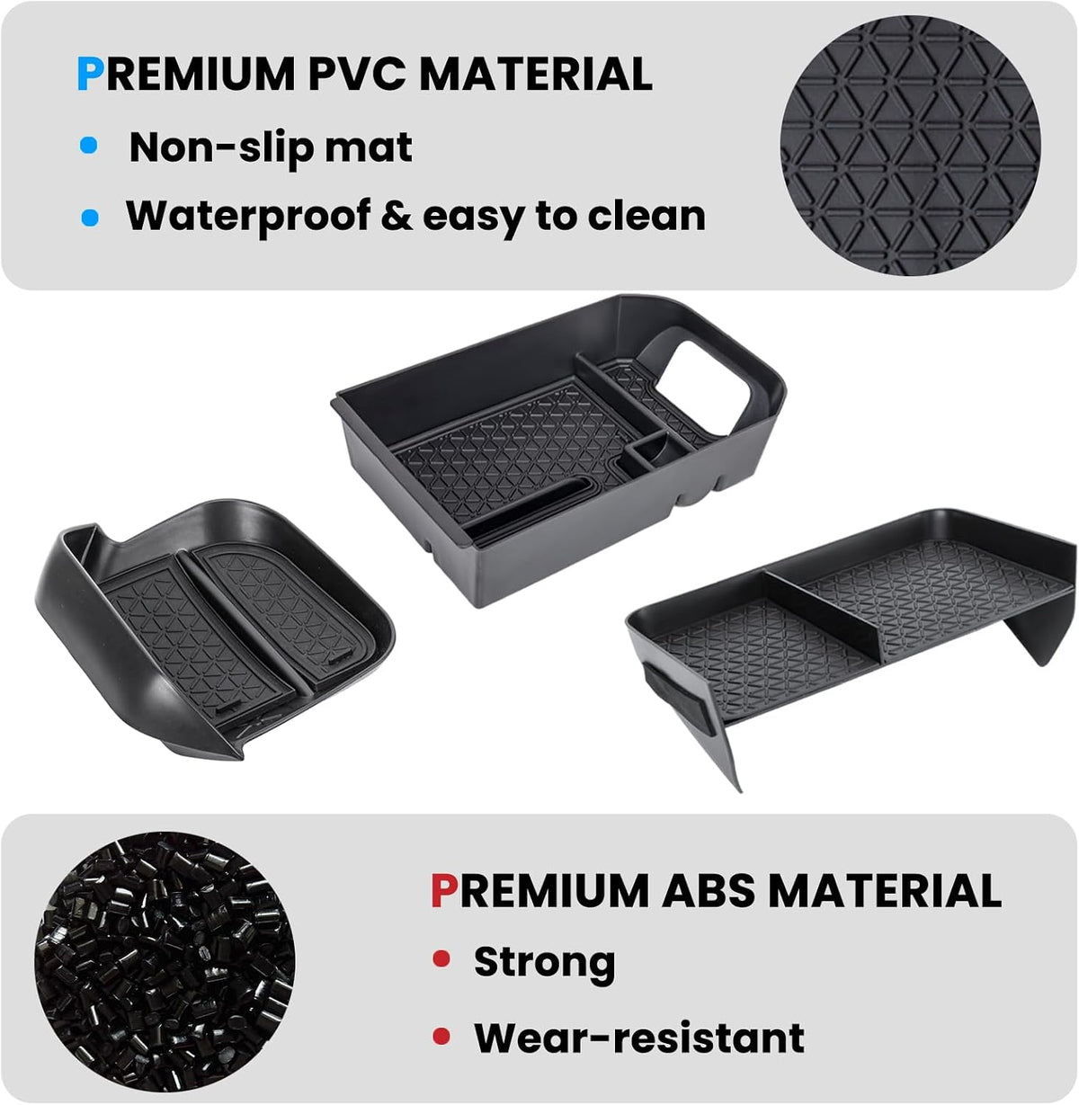 3PCS Center Console Organizer for 2019-2025 Toyota RAV4 Accessories