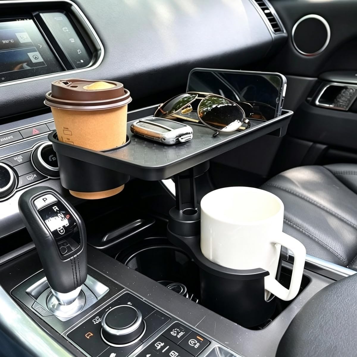Car Cup Holder Expander Tray for VW Golf Hatchback 2018-2021