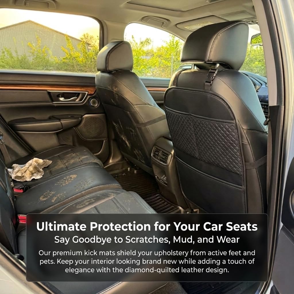 PU Leather Car Backseat Organizer for Honda Civic