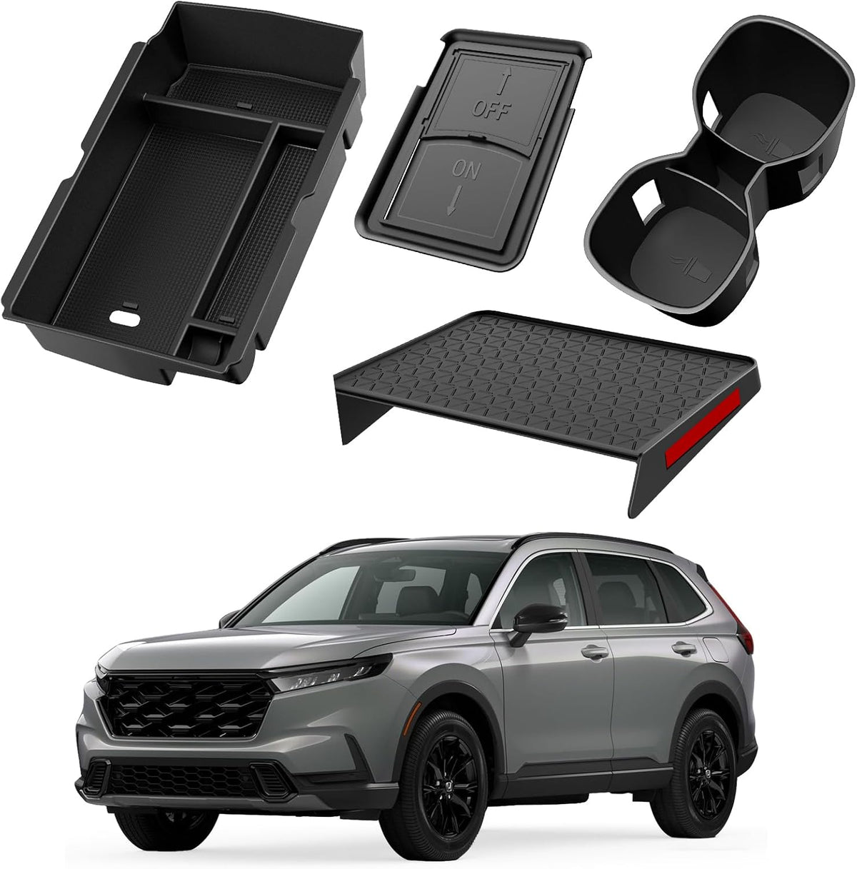 YPHUIKI 4PCS Center Console Organizer for Honda CR-V 2023-2026