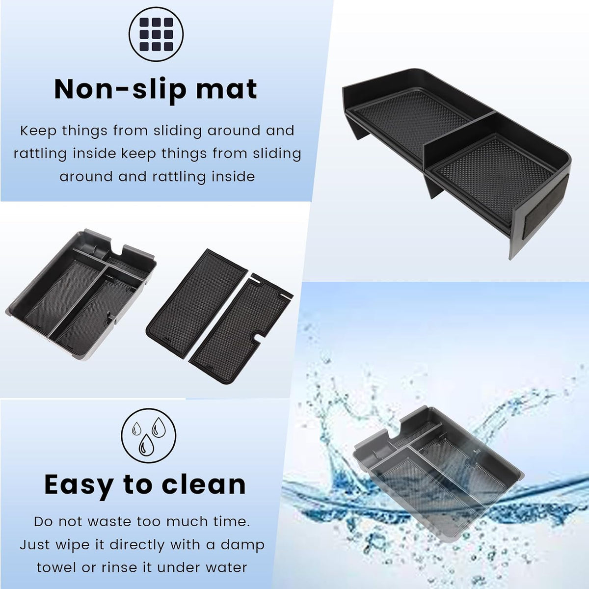 3PCS Center Console Organizer for 2023-2026 Honda Pilot/26 Passport