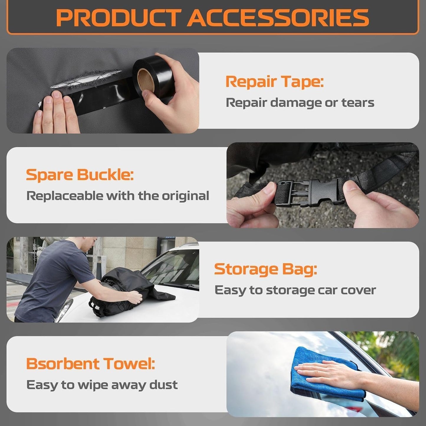Kayme Jeep Wrangler Car Cover Waterproof All Weather, Custom Fit for Wrangler 4 Dr/Unlimited 4 Door JK JL (2006-2026), Gift with Tape/Towel, Outdoor Full Exterior Cover Rain Snow Sun UV Protection.