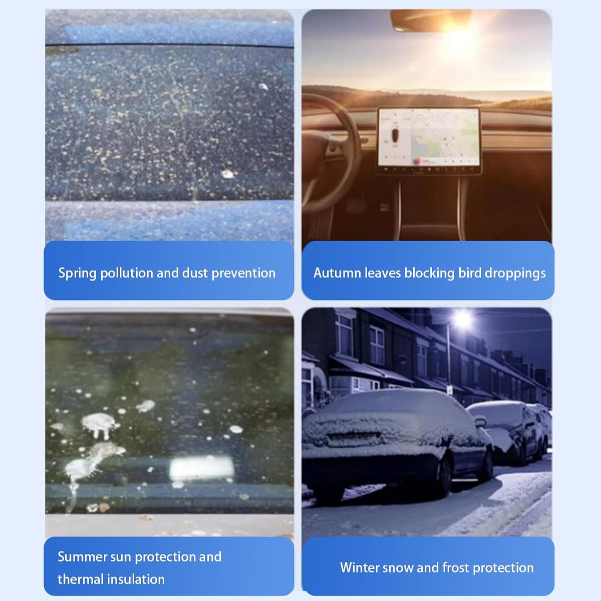 Car Windshield Snow Cover Frost Protection Exterior Supplies
