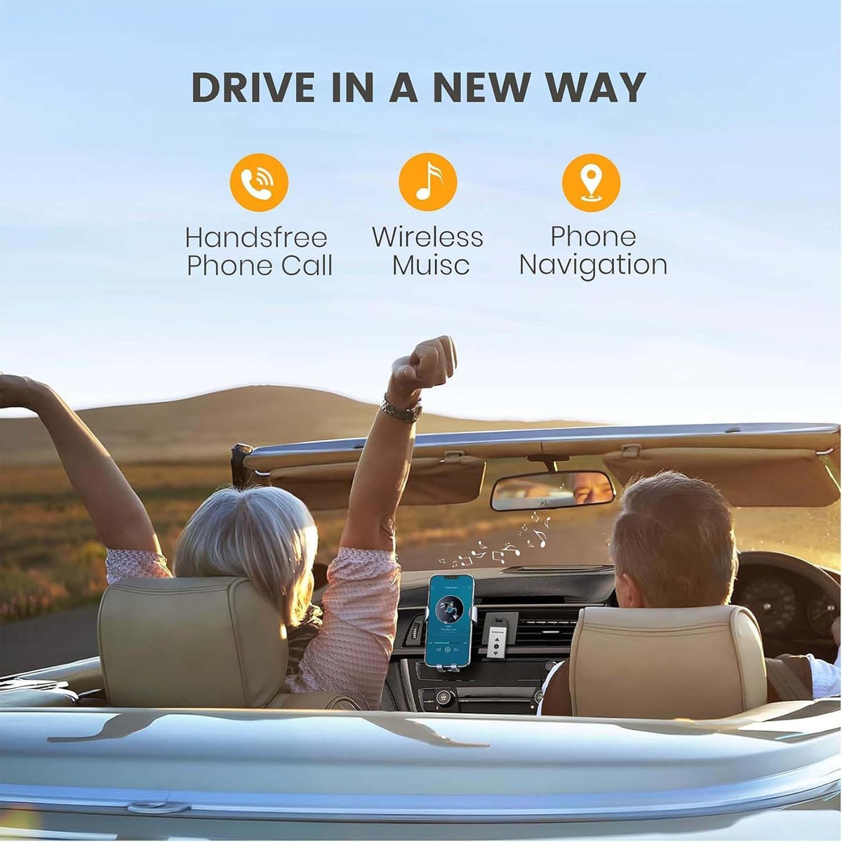 Maedhawk Bluetooth 5.2 AUX Adapter for Car Home Stereo Speaker Headphone