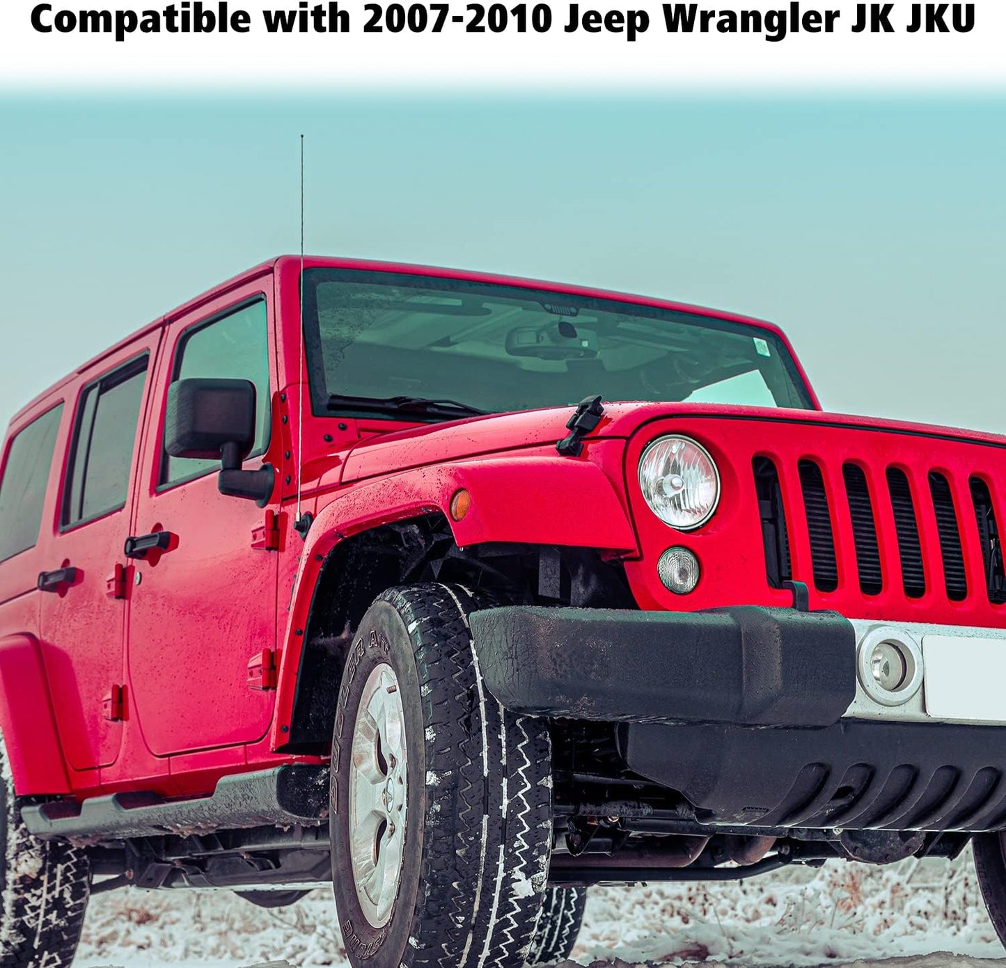 Voodonala Car Passenger Side Co-Pilot Grab Handle Storage Box for 2007-2010 Jeep Wrangler JK & Unlimited Black