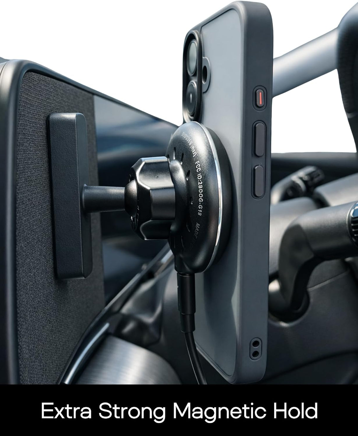Magnetic Wireless Charging Phone Mount for Hyundai, MagSafe-Compatible