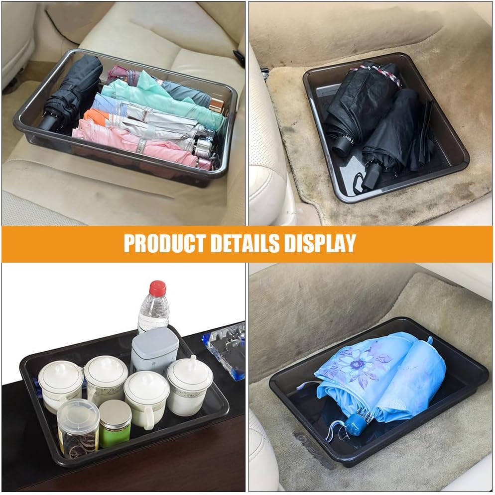 iplusmile Car Trunk Storage Box under Seat Car Storage Organizer Holder Multi-Use Container for Shoes Umbrellas and Accessories 12.99 X 9.84 X 1.96 in
