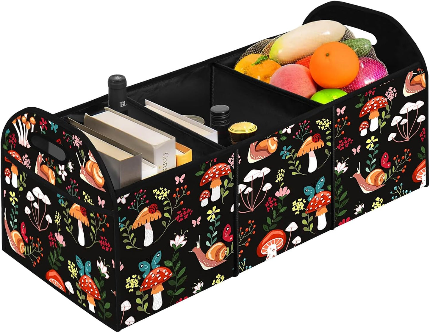 Mushroom Collapsible Trunk Organizer Automotive Storage Car Multicompartment Large Capacity