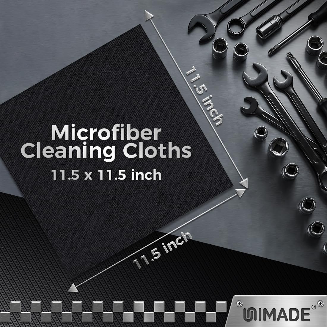 UNIMADE Microfiber Cleaning Cloth, 100 Pack Microfiber Towels for Cars