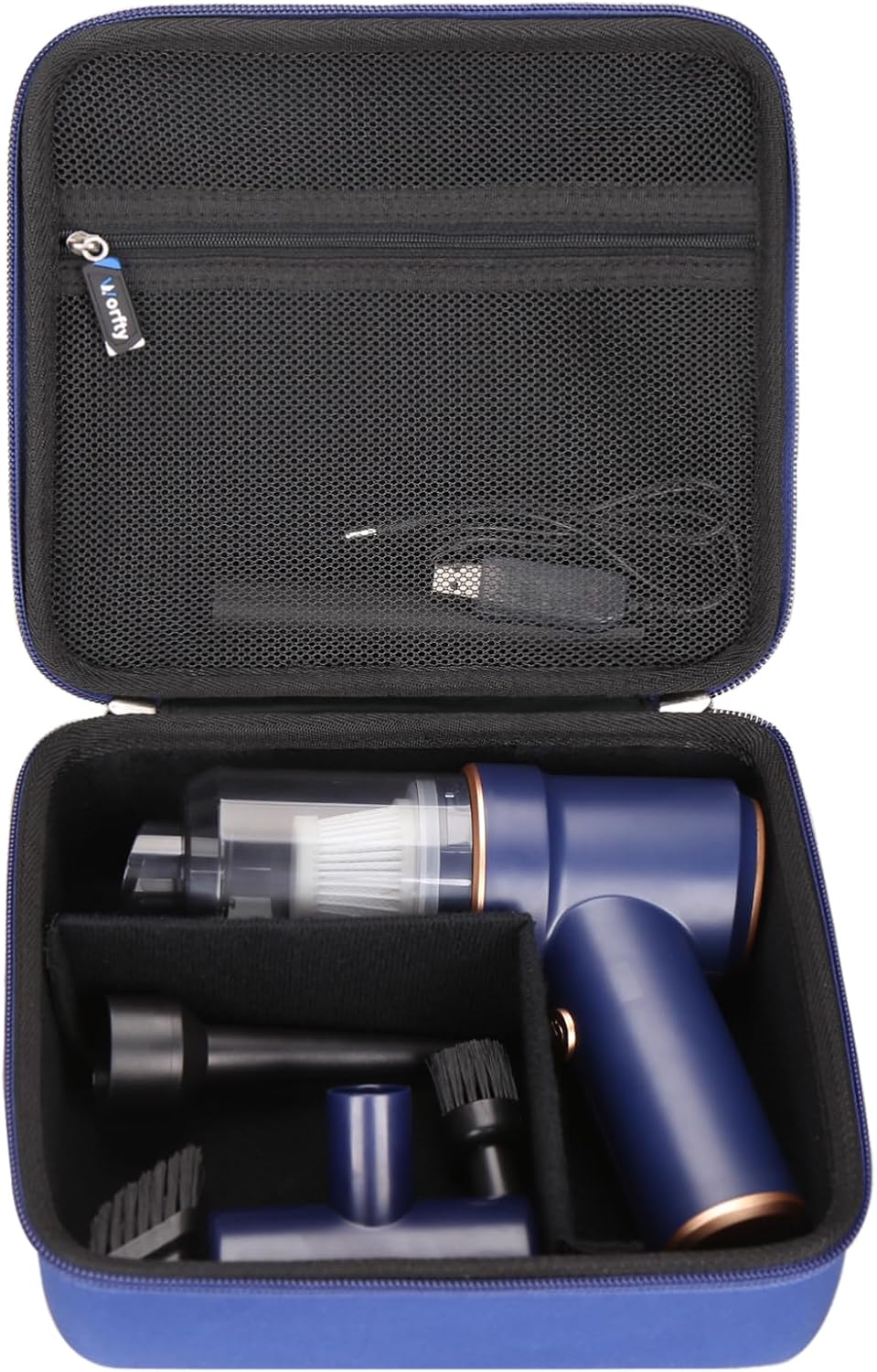Hard Travel Case for KMM Handheld Car Vacuum Cleaner, Portable Auto Vacuum Cleaner Accessories Storage Bag Carrying EVA Case for KMM LT-117C 9000Pa Air Duster(Box Only)