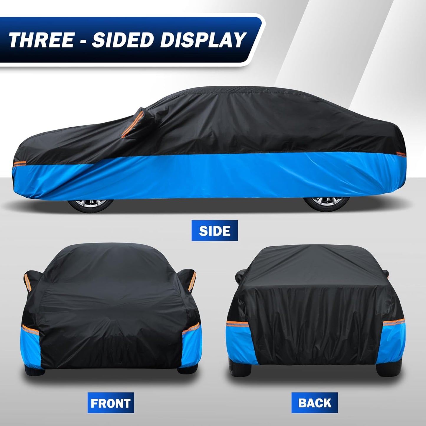 Car Cover Waterproof All Weather Outdoor Windproof Dustproof UV Protection Fit SUV