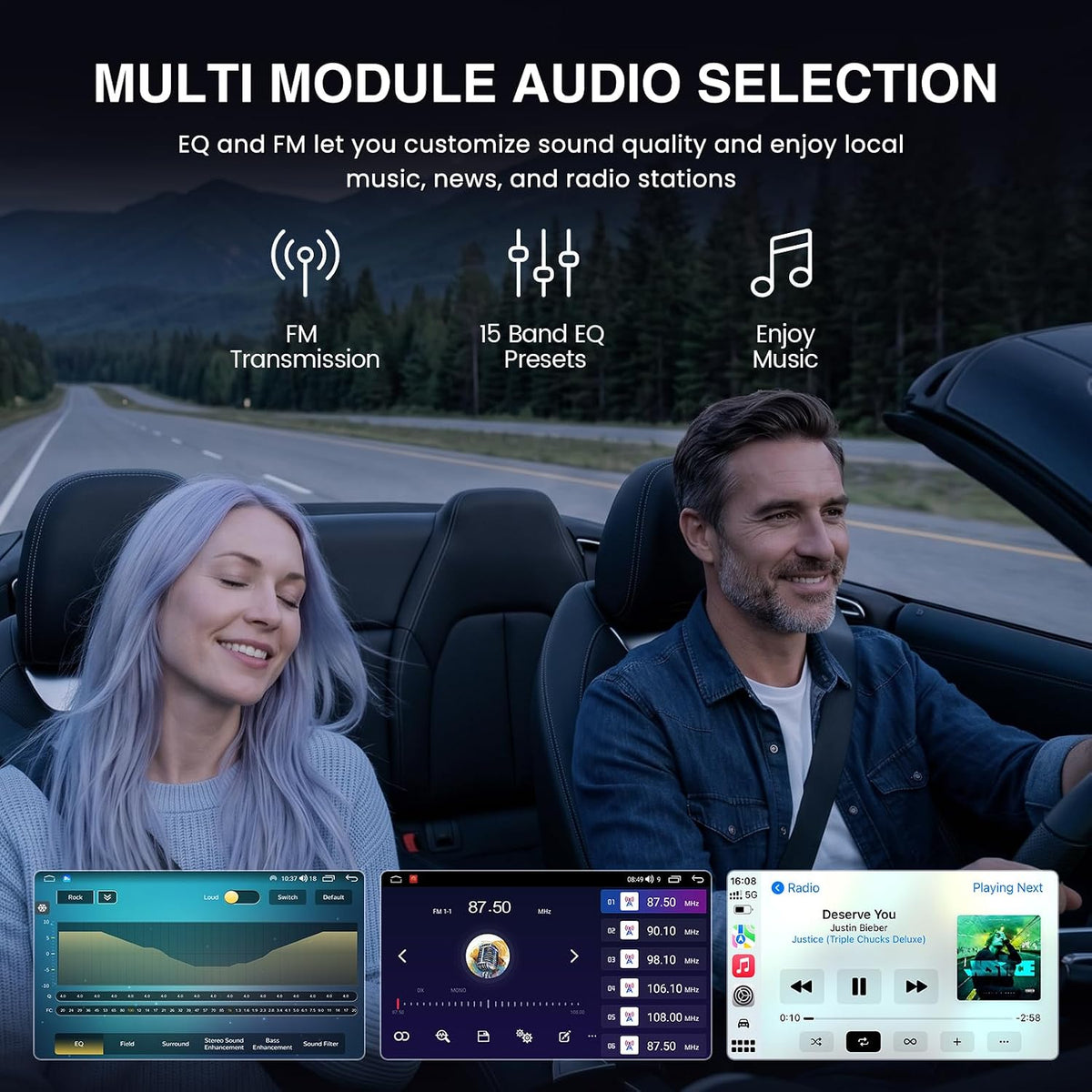 [4Core 64GB ROM] Car Radio for Ford Focus 2012–2018 Replacement