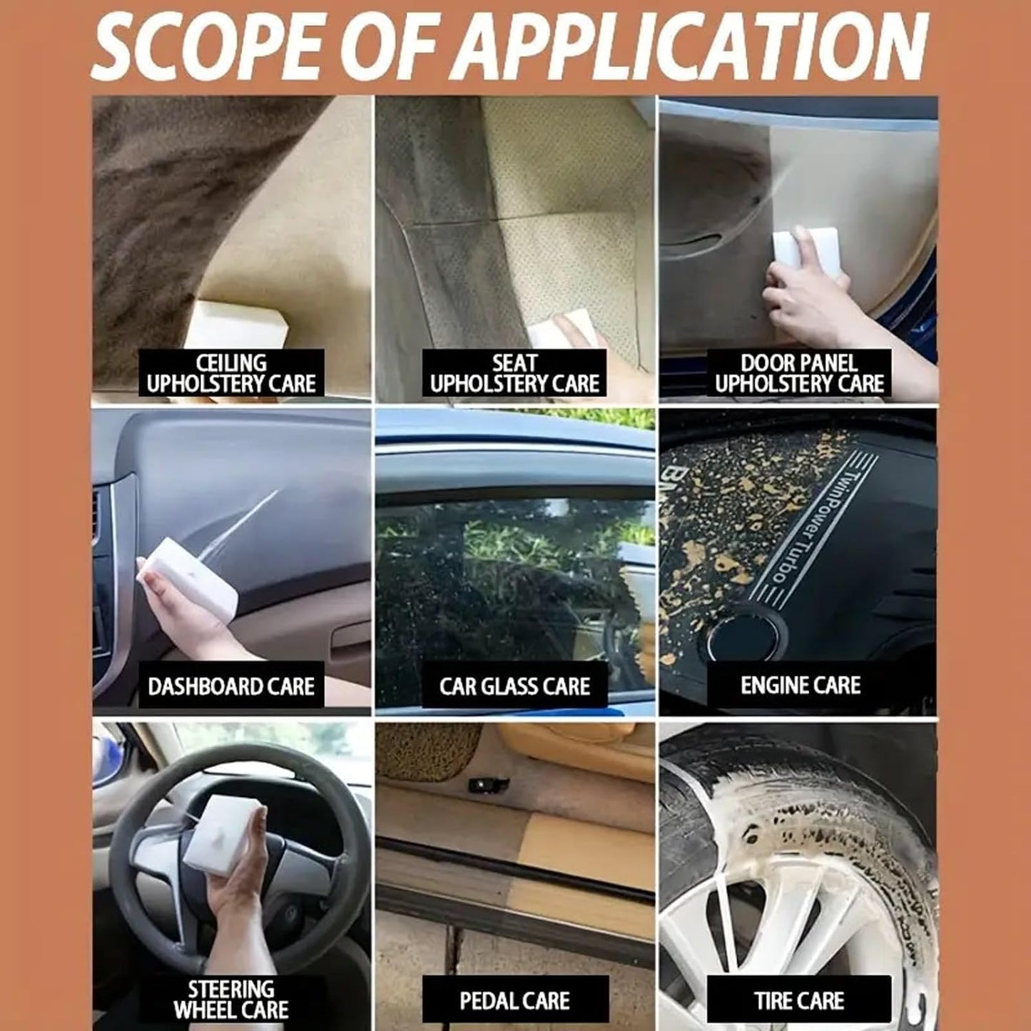 Effective Car Upholstery 100ml Multipurpose Car Interior Sprayer Easy Application Multipurpose