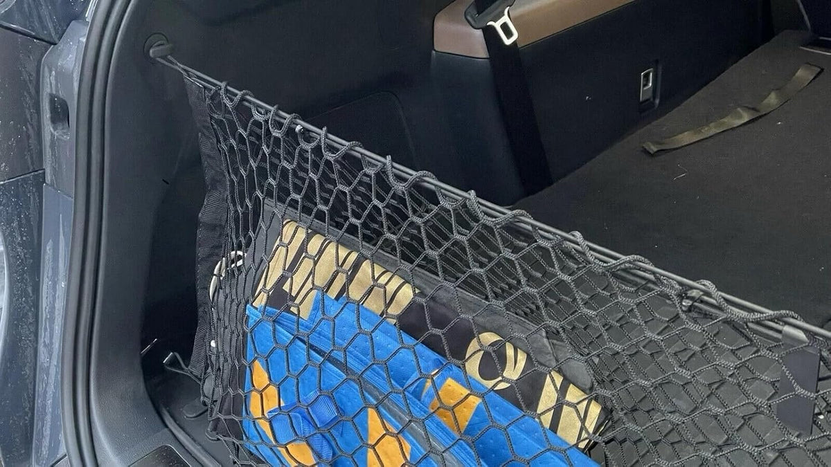 Trunk Organizer Cargo Net for Toyota Grand Highlander 2024–2026 – Envelope Style Cargo Net for SUV–Premium Mesh Car Trunk Organizer Vehicle Carrier Storage–Compatible with Grand Highlander