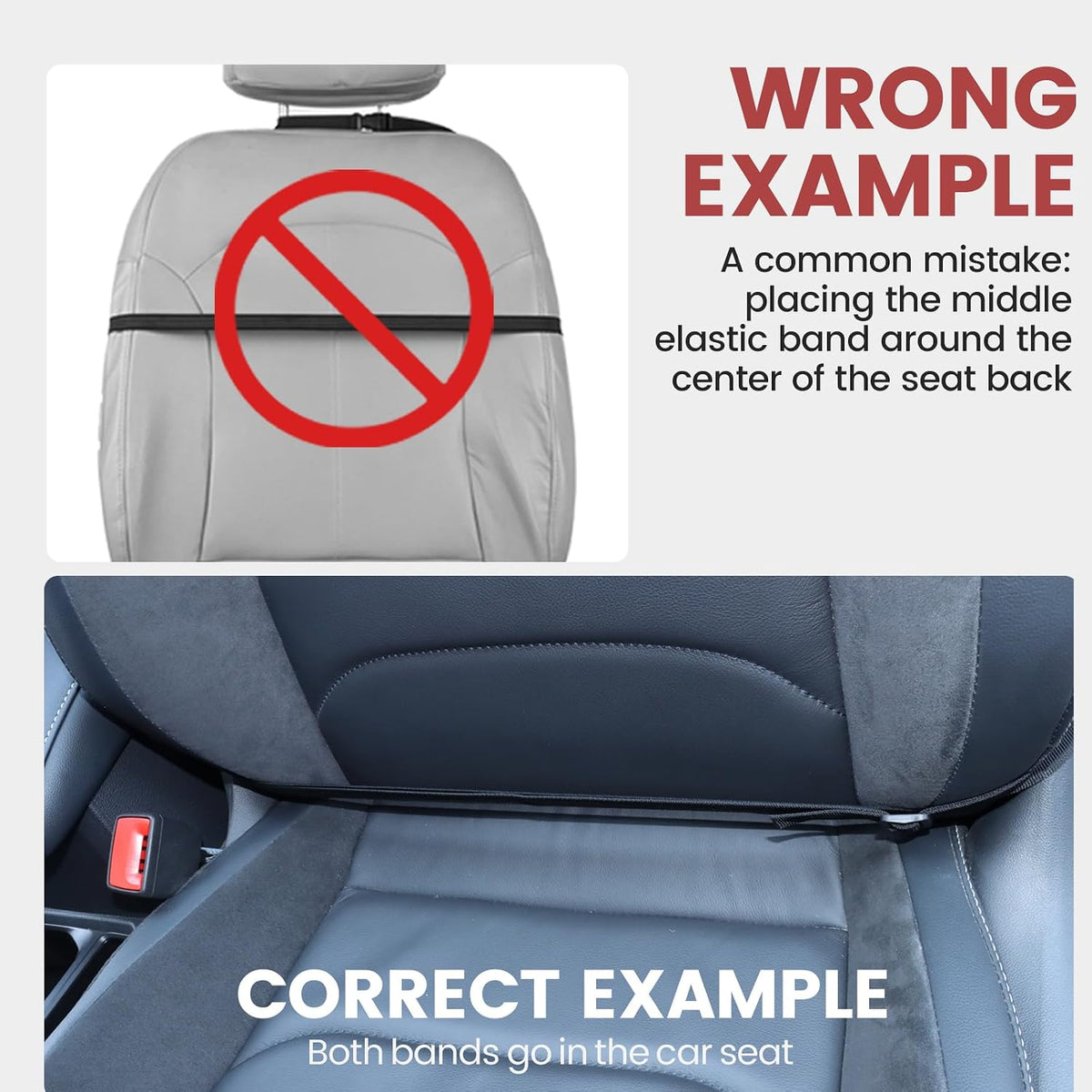 Viaviat Car Seat Protector Large Kick Mat 2 Pack Durable Water Resistant Auto Seat Back Covers with 2 Mesh Pockets Protection Against Dust Mud Scratches (Dark Gray, 2-Pack)