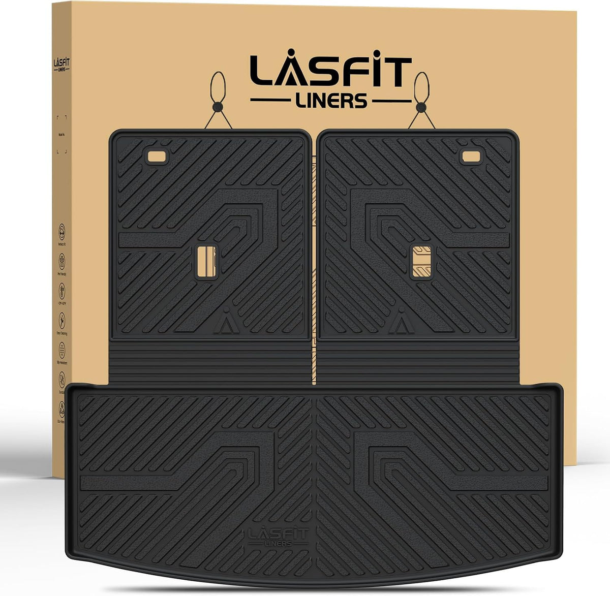 LASFIT Cargo Mat for Ford Explorer 2020-2025 2026 2027 Backrest Liner