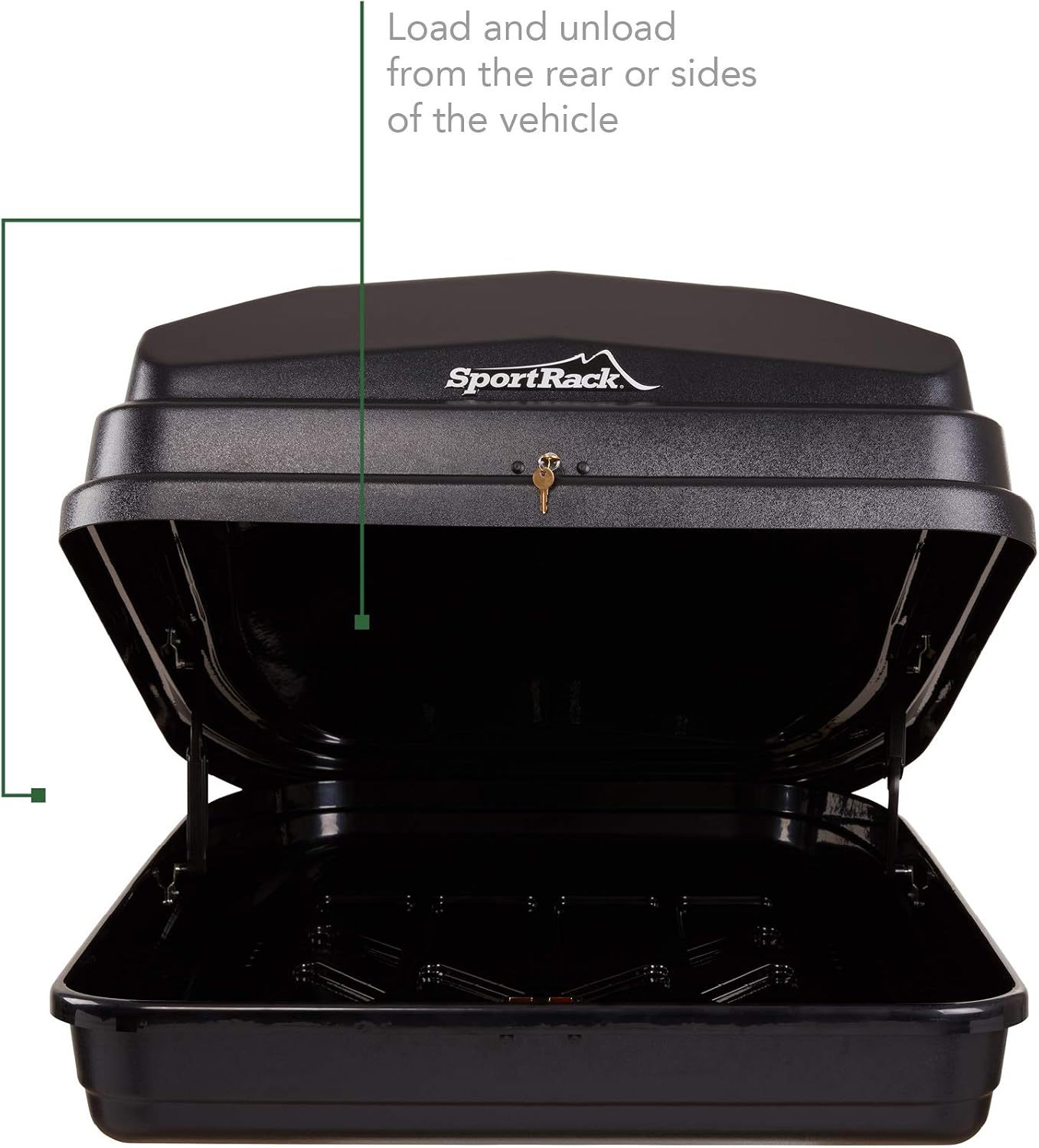 SportRack Vista XL Rear Opening Cargo Box,Black