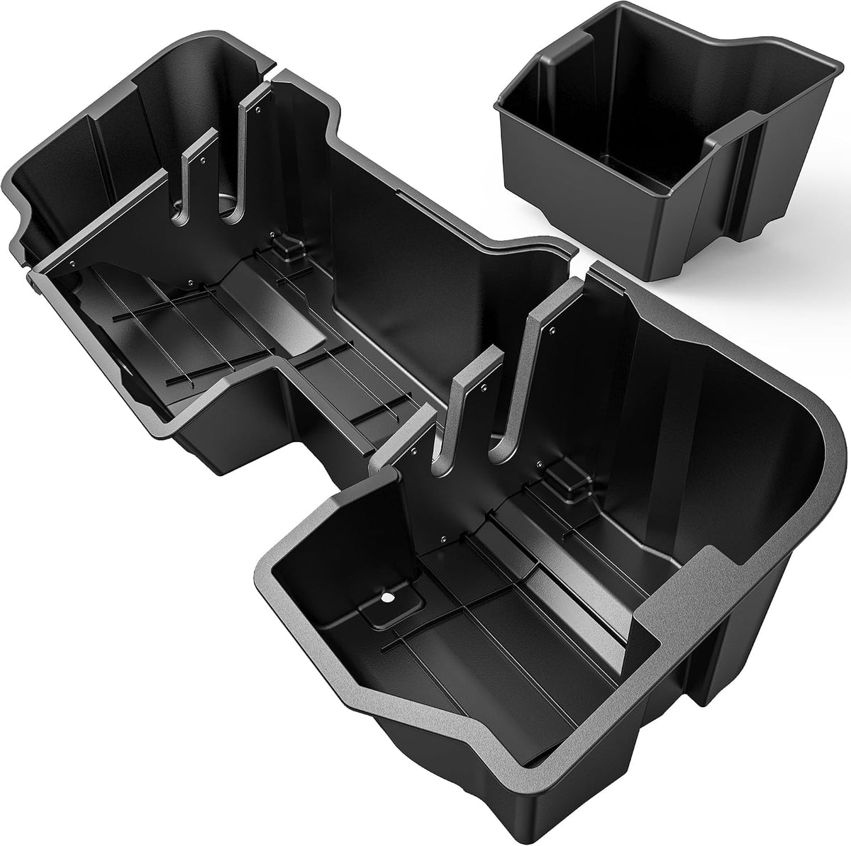 OEDRO Under Seat Storage Box Fit 2019-2026 Chevy Silverado/GMC Sierra 1500