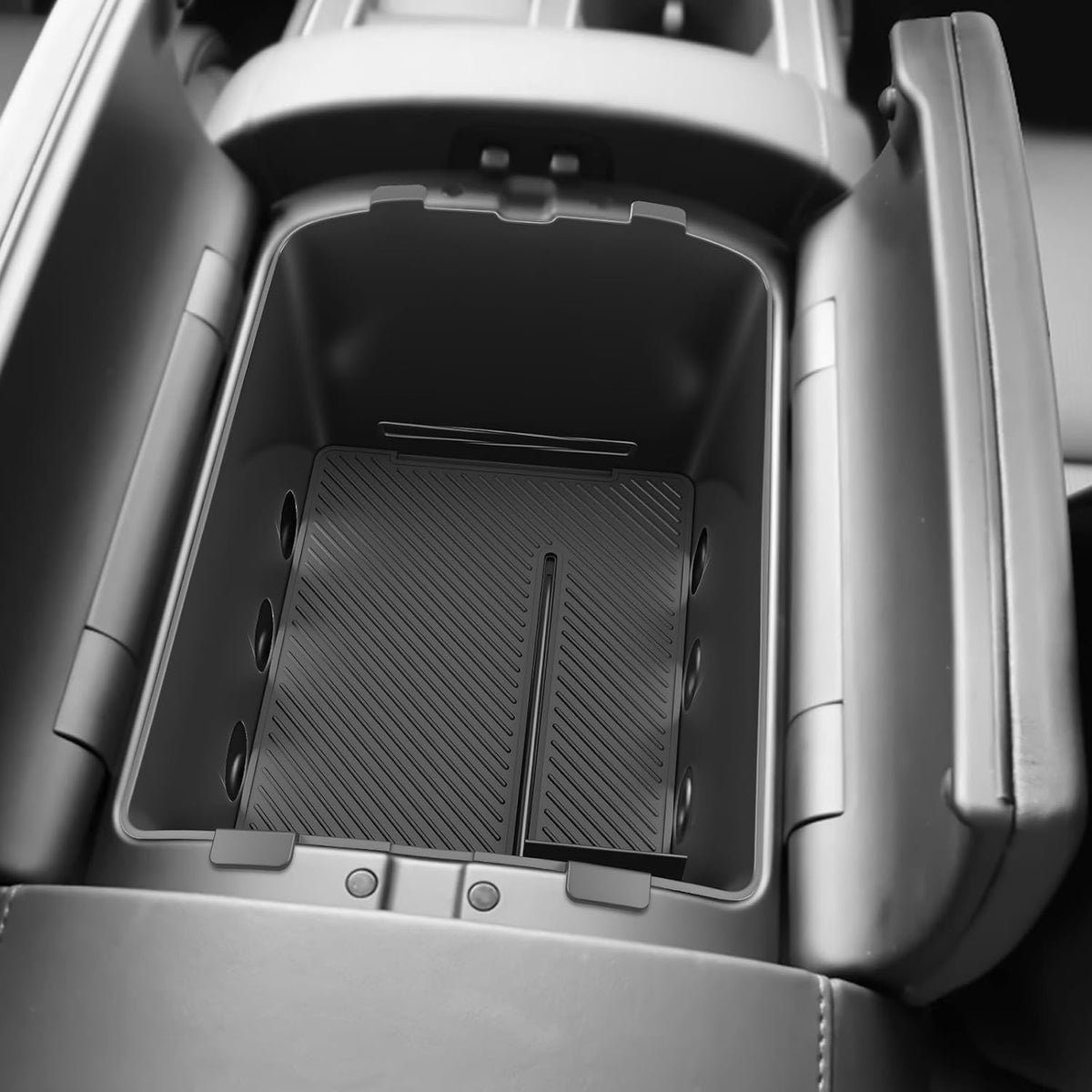 SKTU for 2026 2027 Hyundai Palisade Center Console Bottom Organizer ABS
