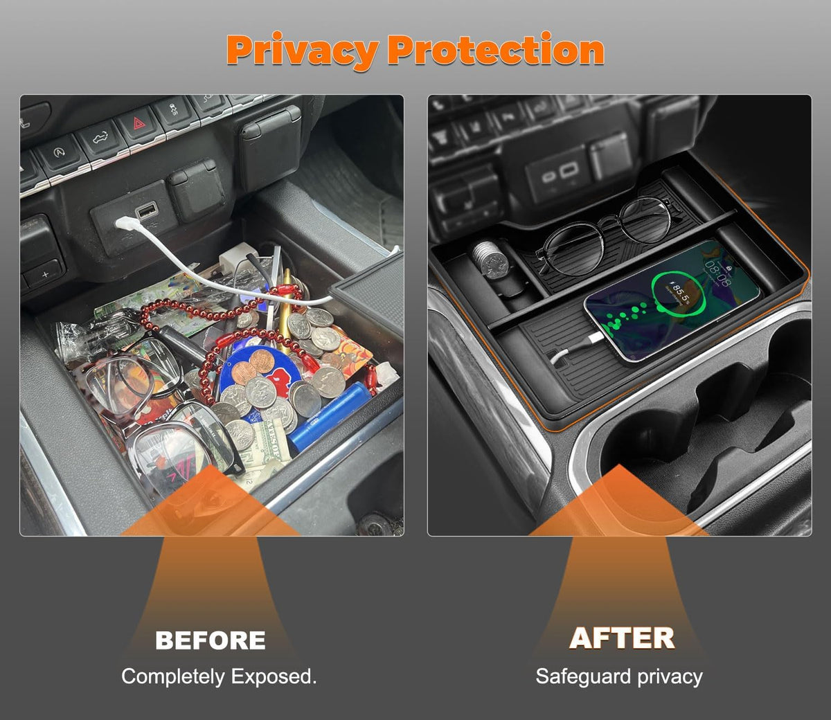 GZSH Center Console Organizer for 2019-2022 Chevy Silverado