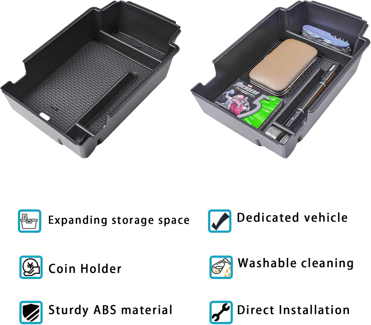 Center Console Organizer for 2019-2026 Chevy Blazer Interior Accessories
