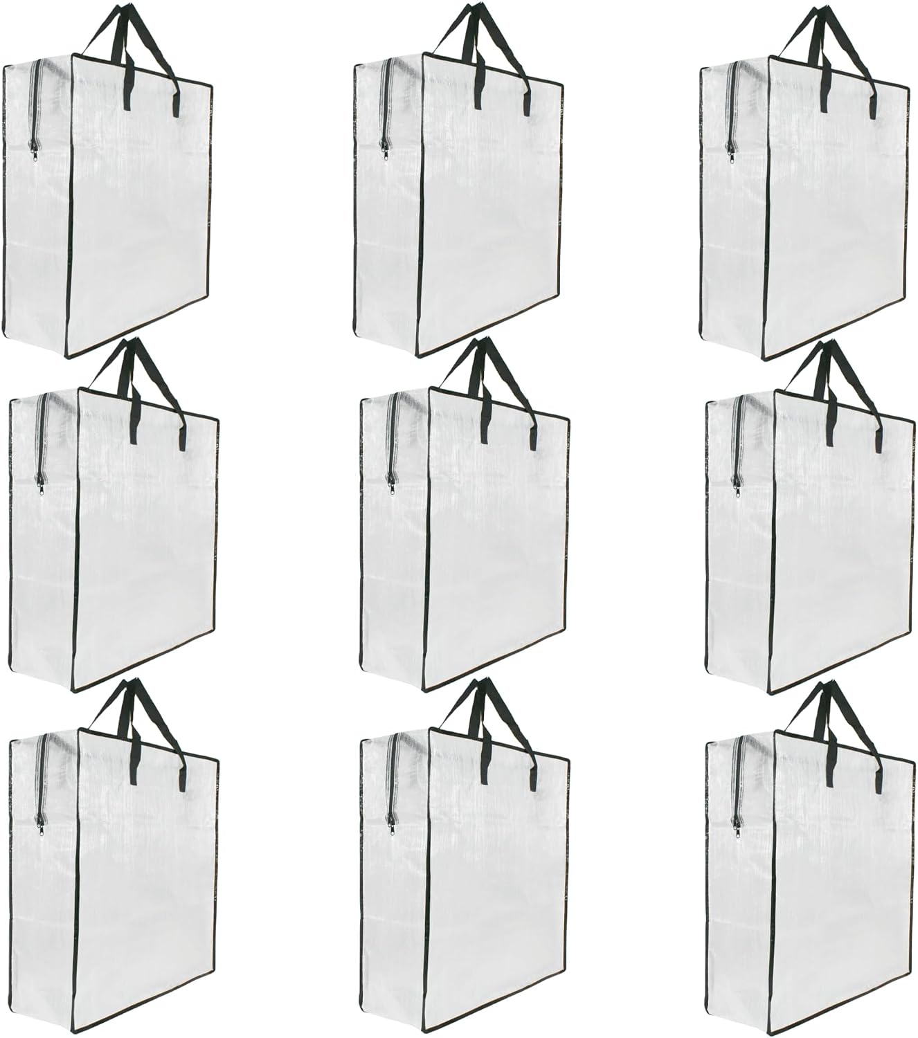 9 Pack Clear Storage Bags with Zipper and Handles, Blanket Bags For Closet Storage, Moving and Packing Supplies for College, Underbed Storage Organizer for Clothes Pillow Bedding Christmas Wreath