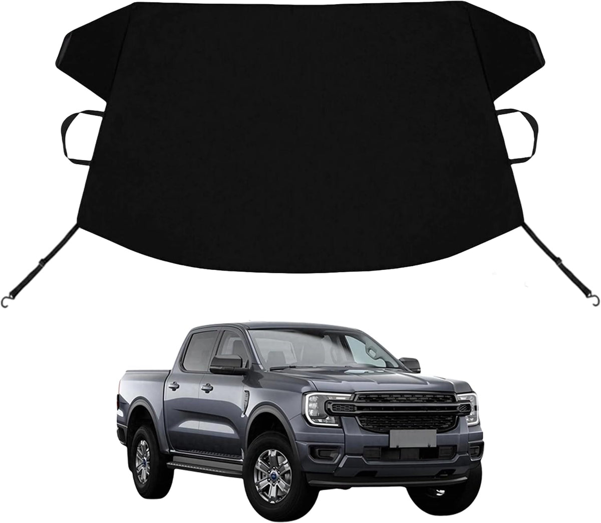 Bronco Sport Custom Windshield Cover for Ice and Snow Fo-rd Bronco Sport Heavy Duty 600D Oxford Fabric Windshield Protector Fit Waterproof Hail Frost Cover Winter Car Accessories