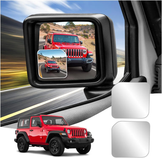 2PCS Blind Spot Mirrors for 2018-2026 Wrangler, 2018-2026 Gladiator