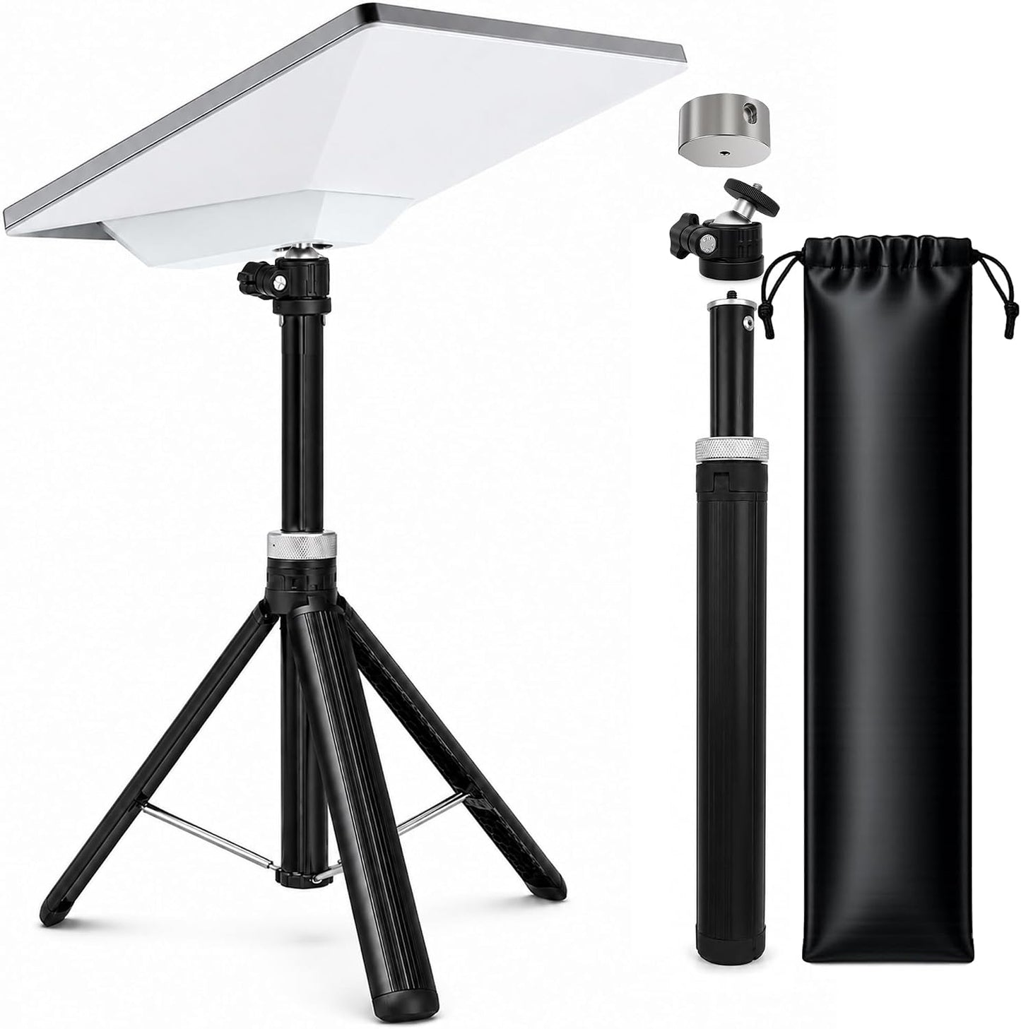 Starlink Mini Tripod Stand with 360° Rotating Head, Quick Deploy Portable Internet Setup for RV Camping, Overlanding & Remote Work, Aircraft-Grade Aluminum Travel Mount with Carry Case