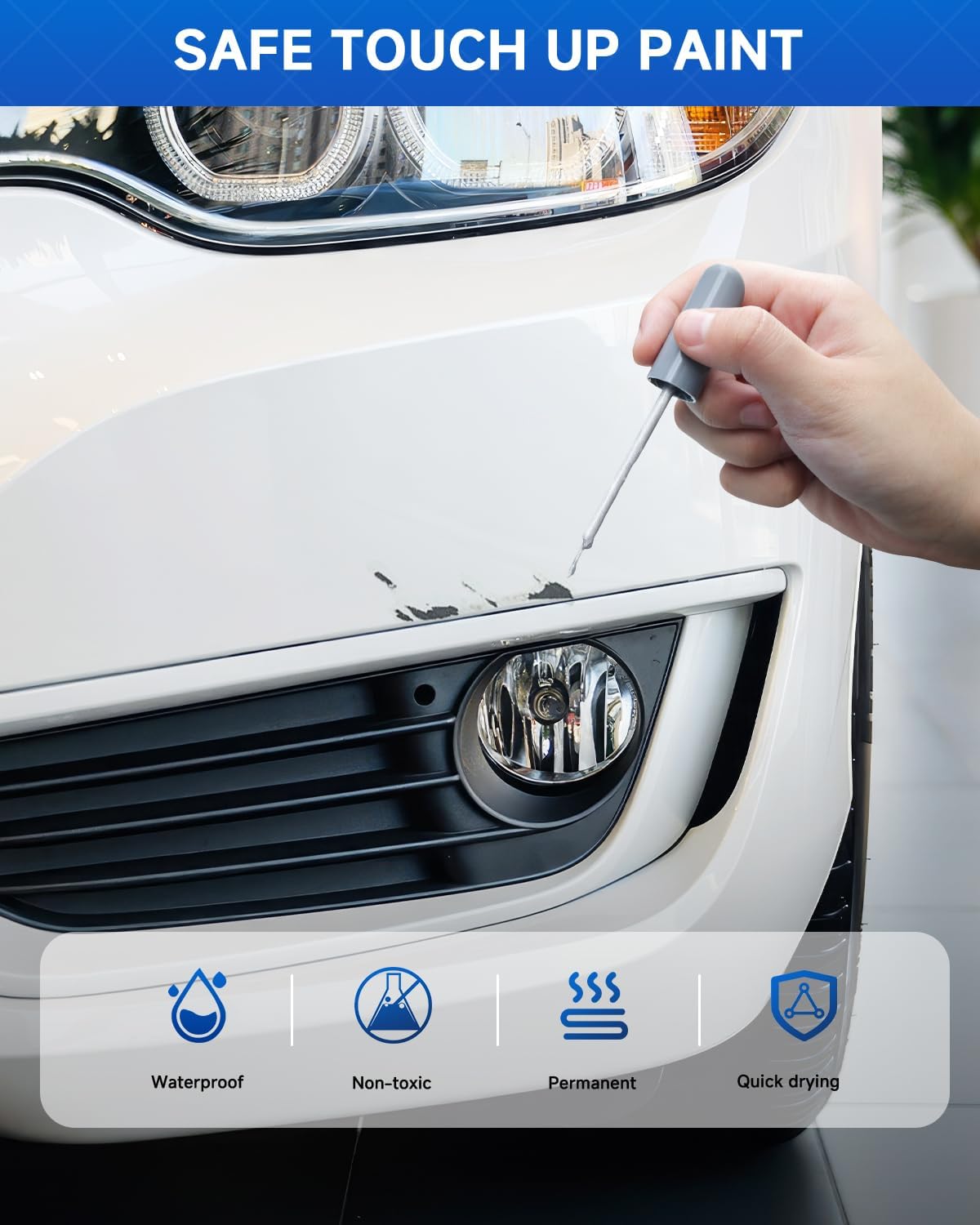 B-588P Obsidian Blue Pearl Touch Up Paint Kit Compatible with Honda Exact Match Car Scratch Repair Touch Up Paint Kit