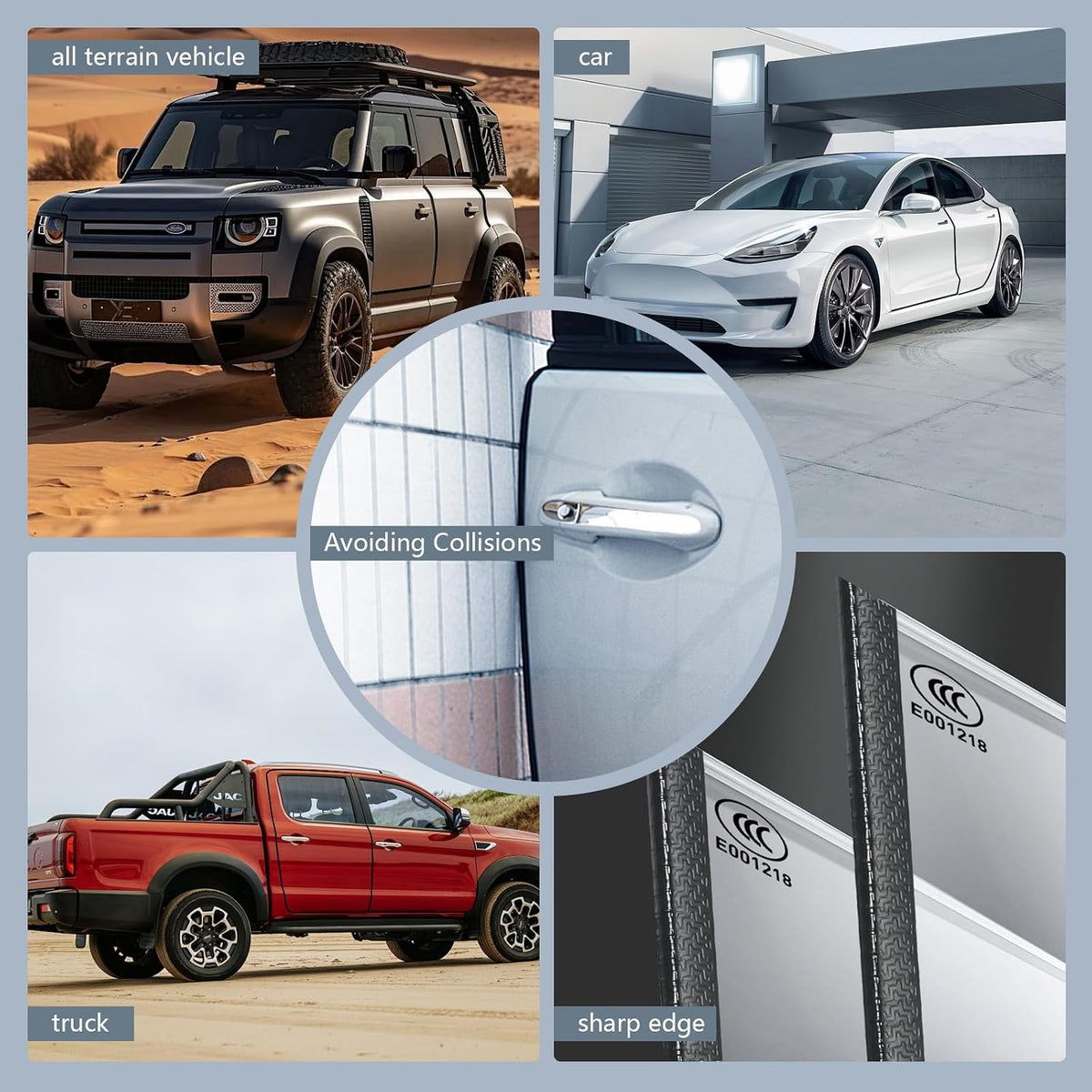 32.8Ft(10M) Auto Door Edge Guards,No Glue Car Door Edge Guards